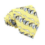 Yellow Blue Penguin Necktie