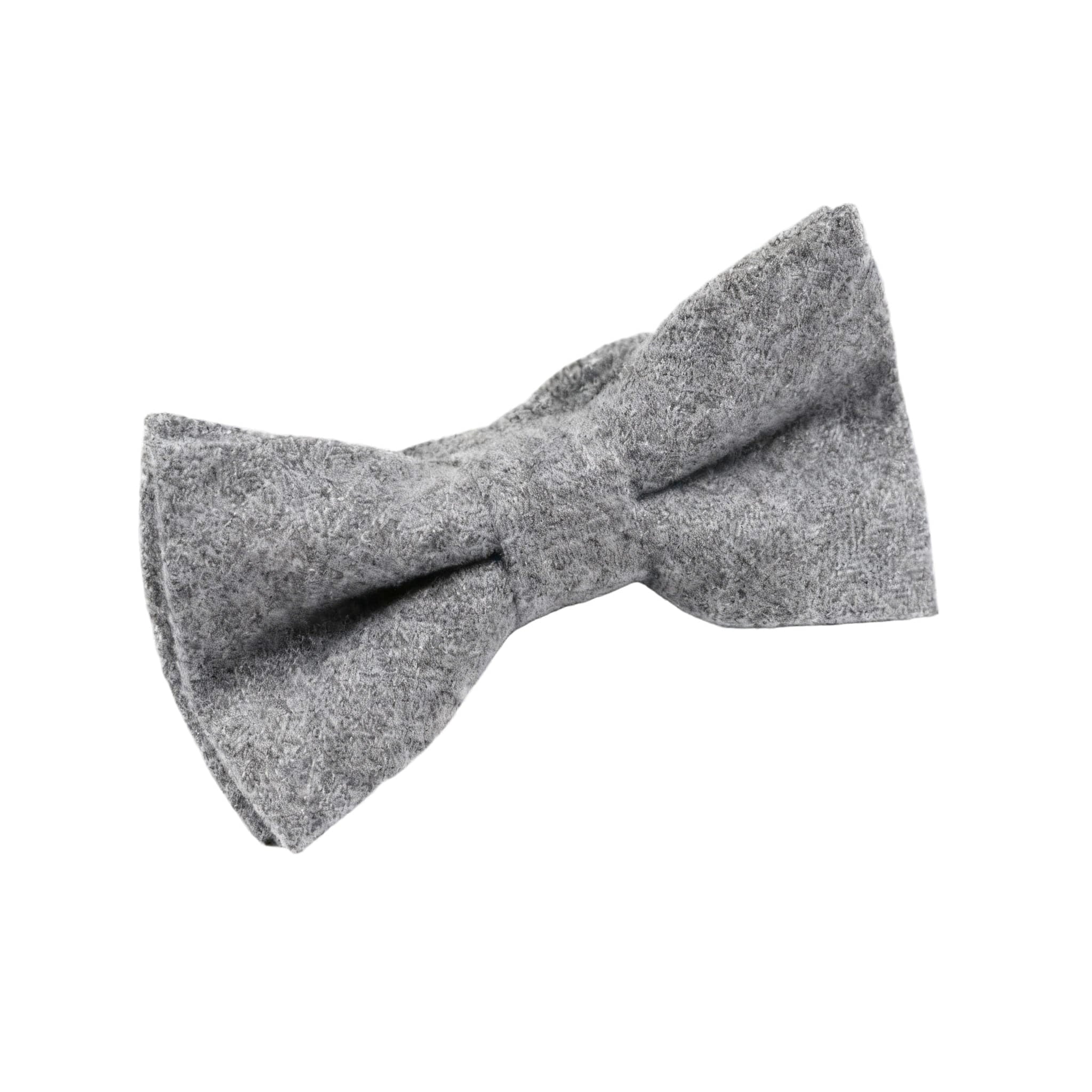 Brown Herringbone Bow Tie