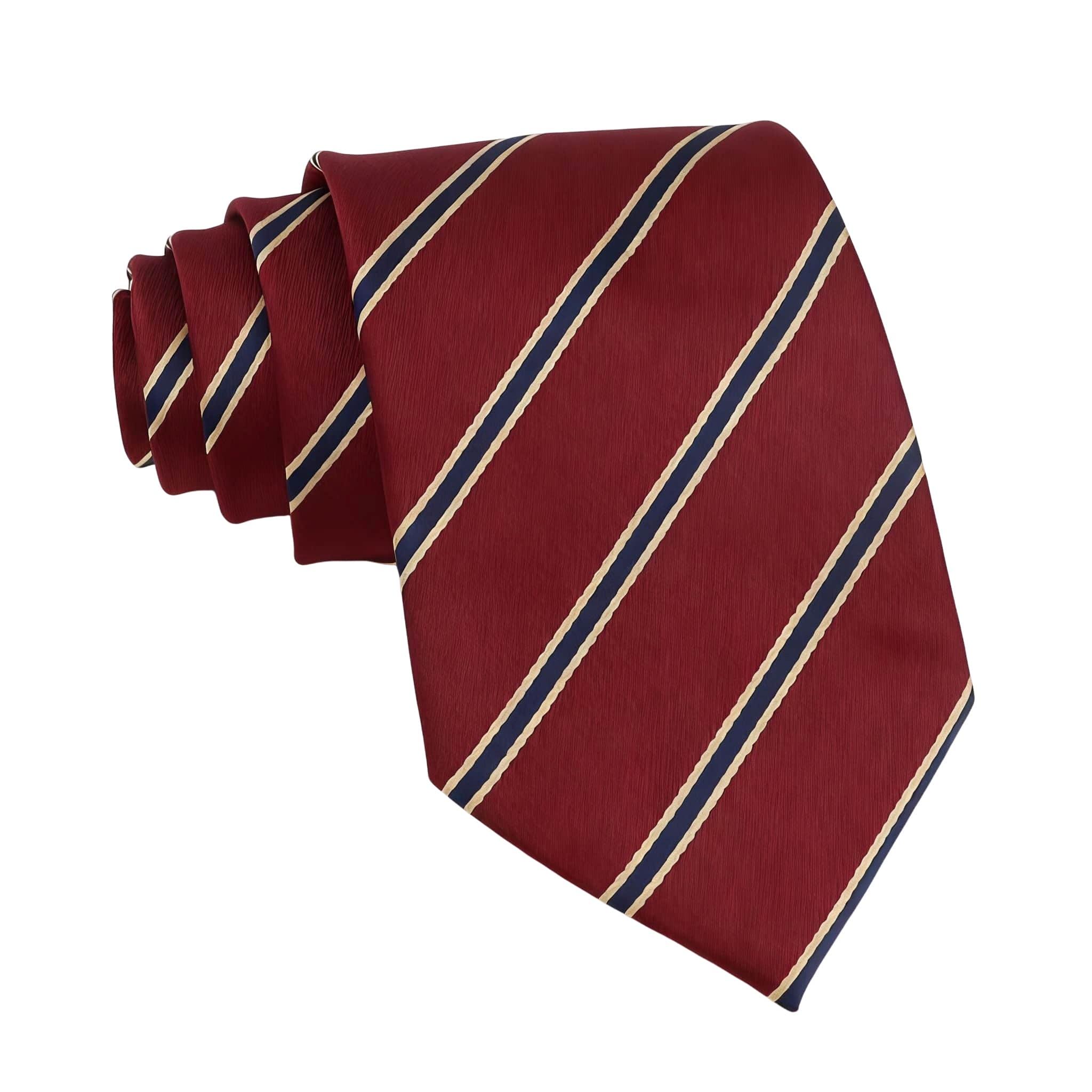 Gray Blue Striped Necktie