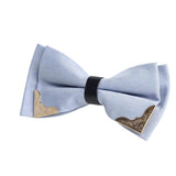 Beige Gold Pattern Bowtie