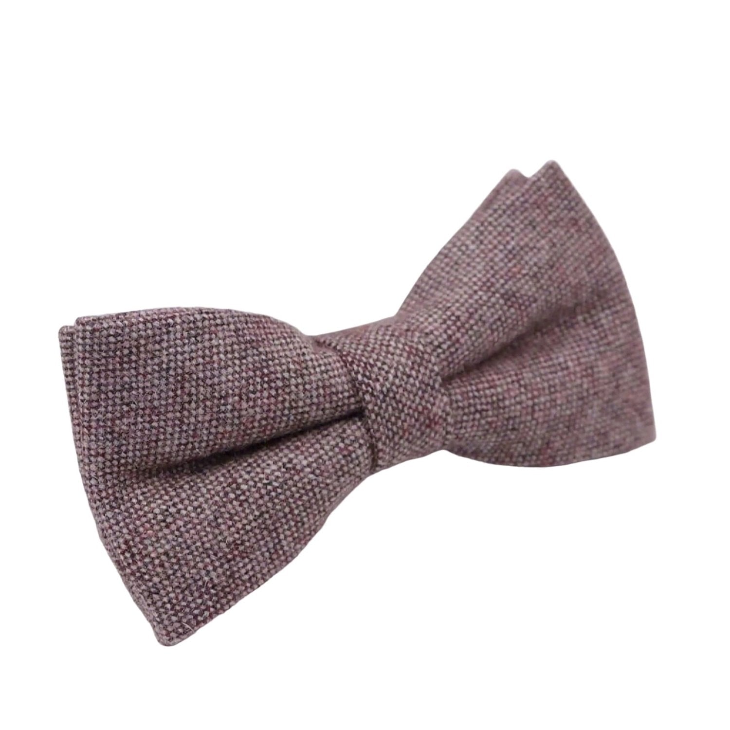 Burgundy With White Check Bowtie