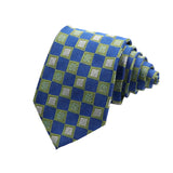 Blue Green Square Necktie