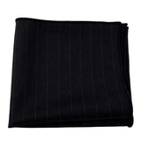 Black Striped Pocket Square