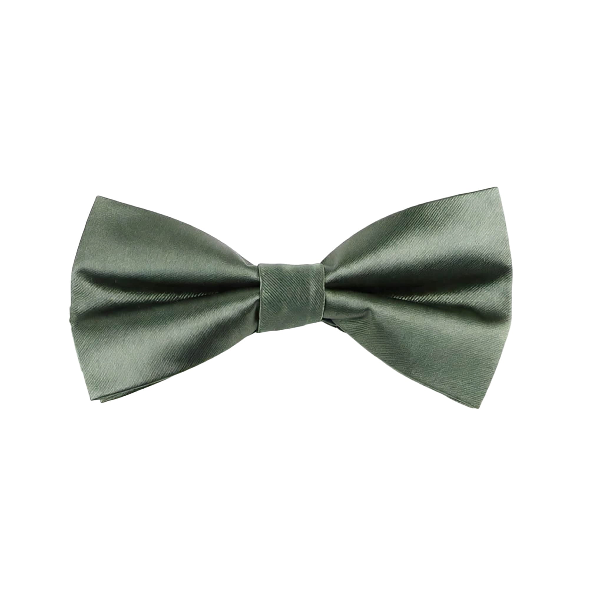 Olive Green Solid Bowtie