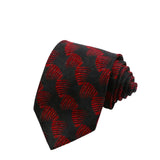 Black Red Geometric Necktie