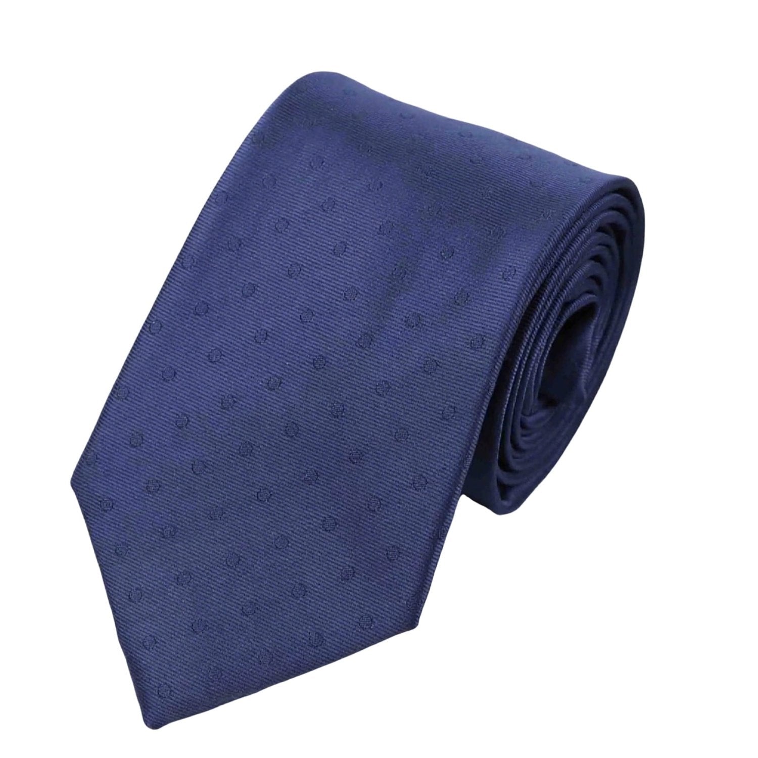 Blue Necktie With Blue Polka Dots