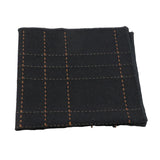 Black Brown Plaid Pocket Square