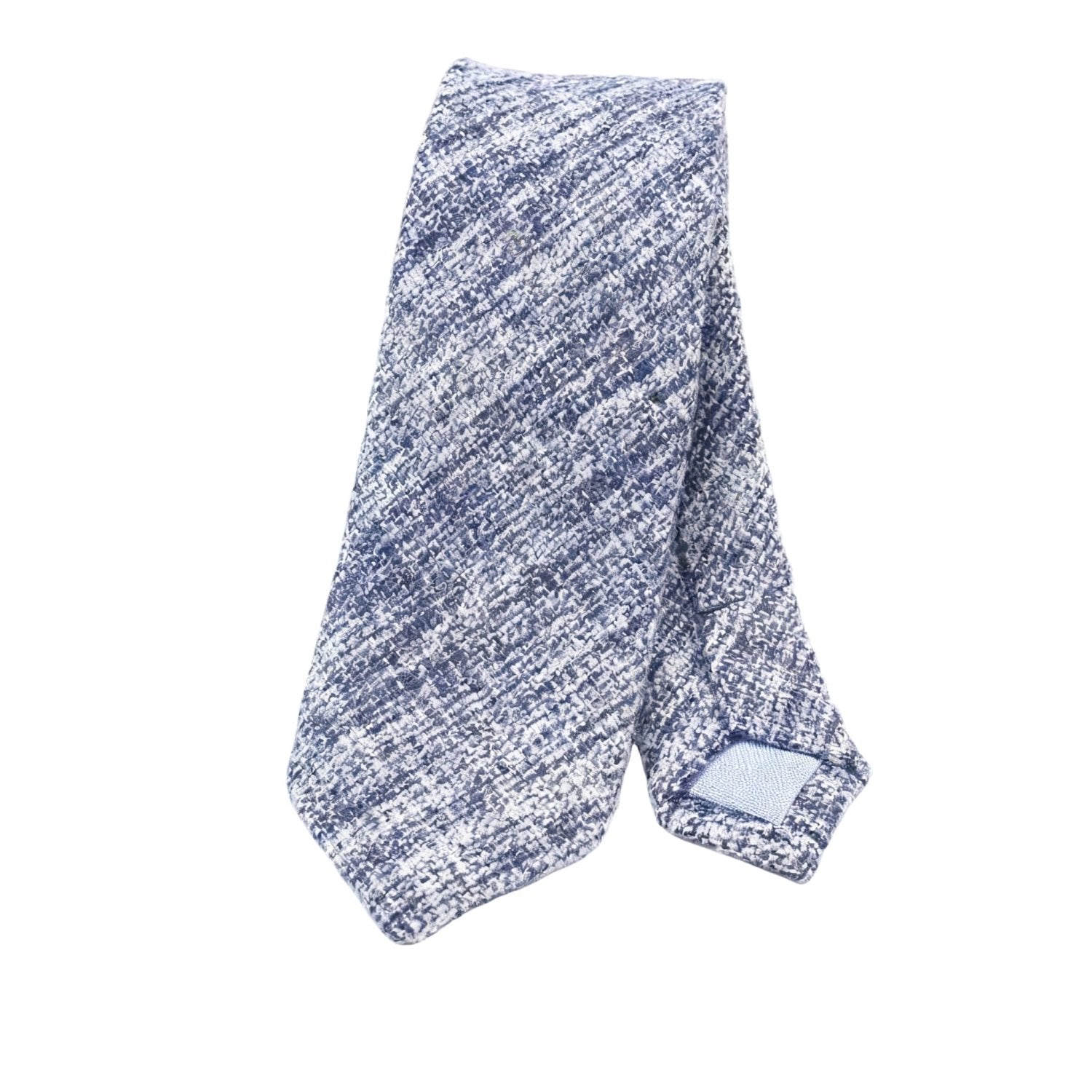 Gray With Blue Heathered Necktie