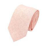 Peach White Textured Necktie