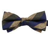 Blue Gold Chevron Bowtie