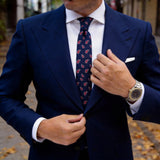 Navy Blue Paisley Tie