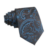 Dark Blue Blue Paisley Necktie