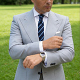 Navy Multicolor Polka Dot Tie