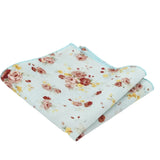 Light Green Floral Pocket Square