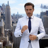 Purple Geometric Tie