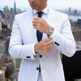 Purple Geometric Tie