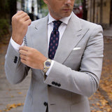 Navy Red Paisley Tie