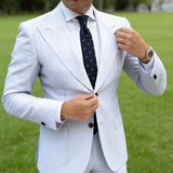 Black Necktie With White Squares