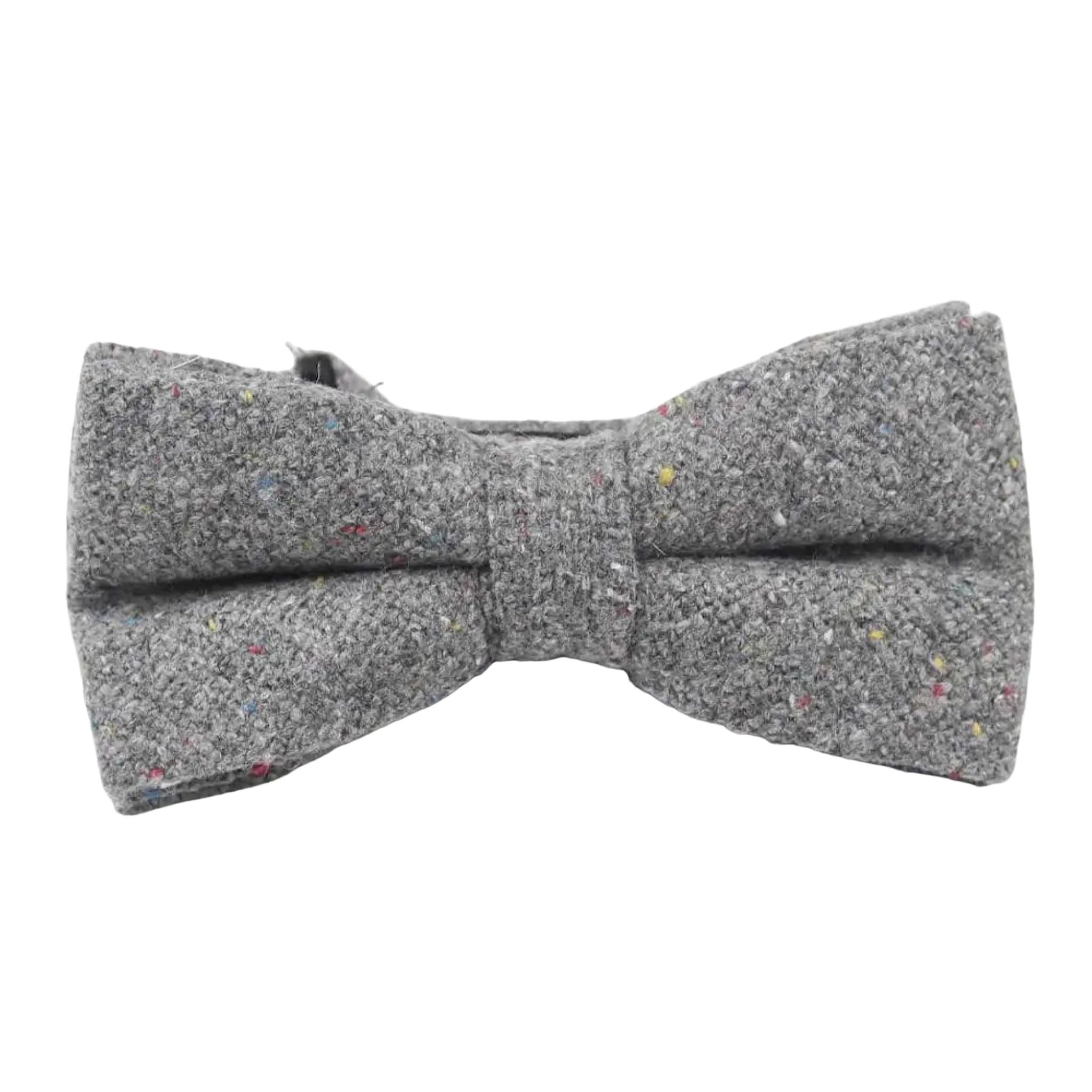 Gray Speckled Bow Tie