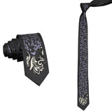 Black Red Graphic Necktie
