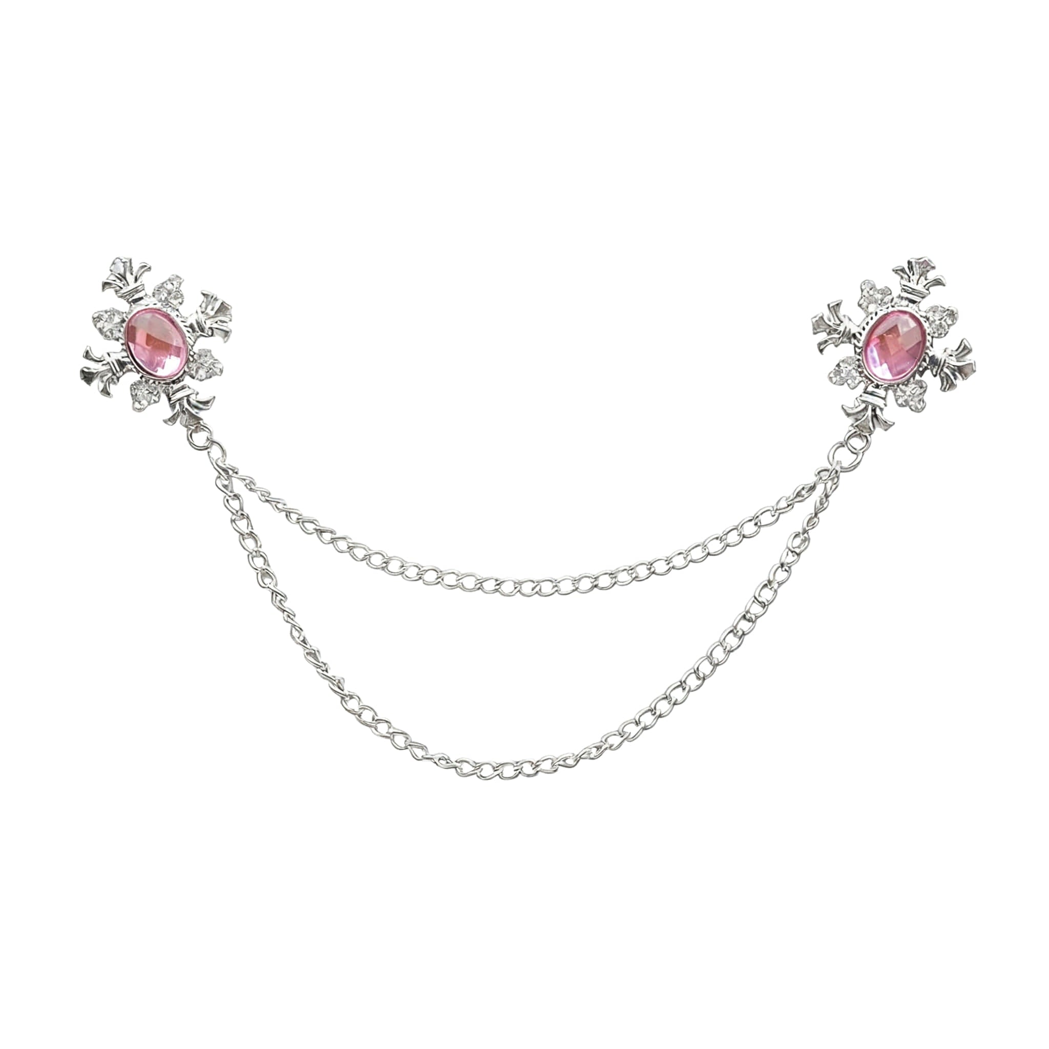Silver Pink Chain Accessorie