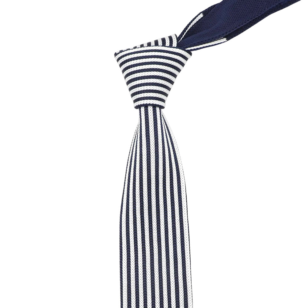 ZONFAZ Men's Knitted Ties 5cm Fashion Skinny Striped Knit Neckties