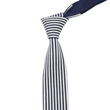 ZONFAZ Men's Knitted Ties 5cm Fashion Skinny Striped Knit Neckties