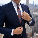 Red With Blue Paisley Necktie