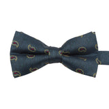Teal Red Paisley Bowtie