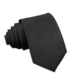 Black Black Patterned Necktie