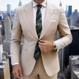 Black With Gold Orange Herringbone Necktie