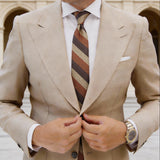 Green With Blue Flower Necktie