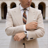 Green With Blue Flower Necktie