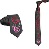 Black White Graphic Necktie