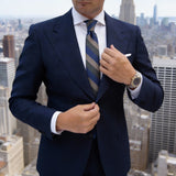 Dark Green With Gold Geometric Necktie