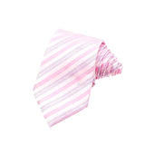 Pink Purple Striped Necktie