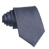 Gray Solid Necktie