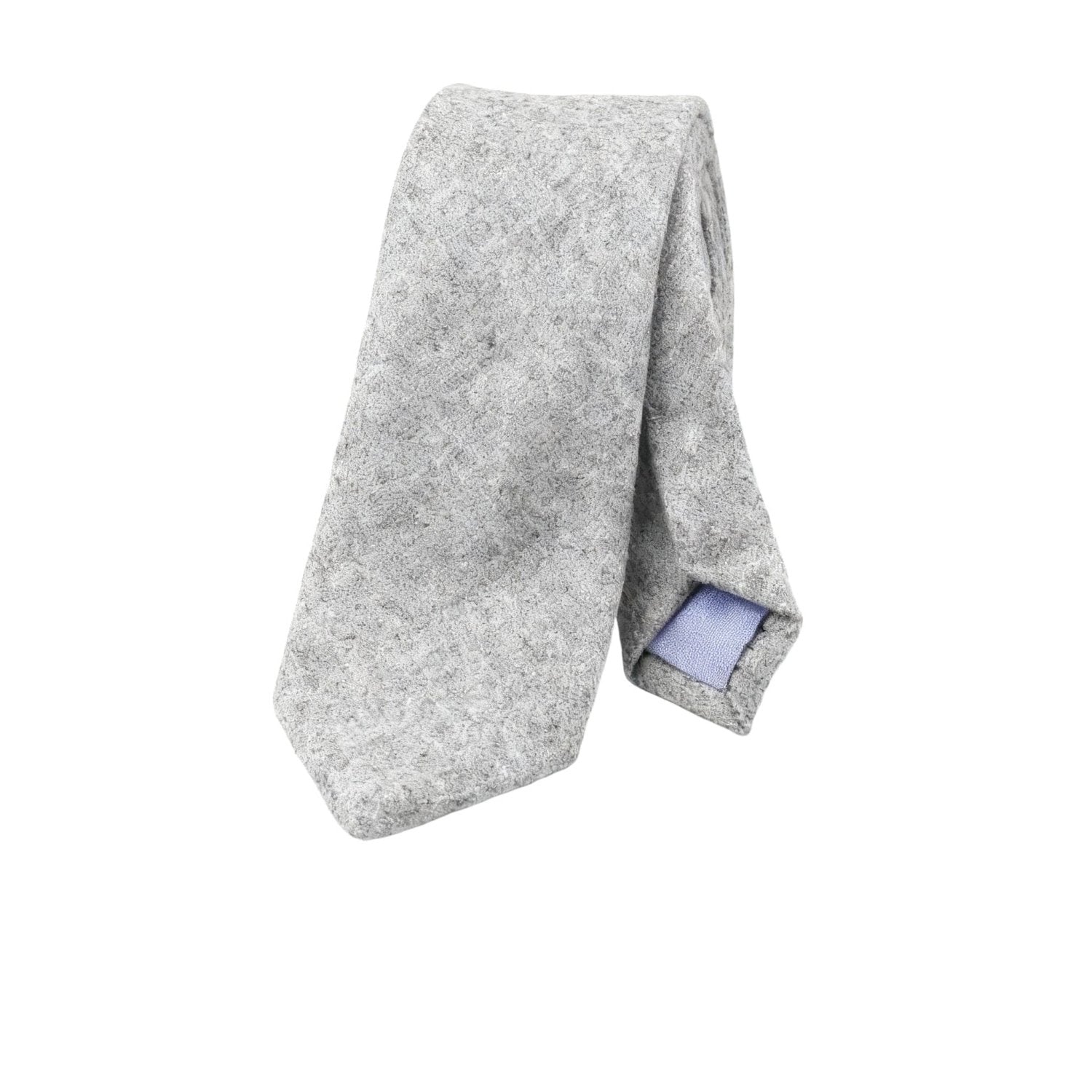 Light Gray with Blue Lining Necktie