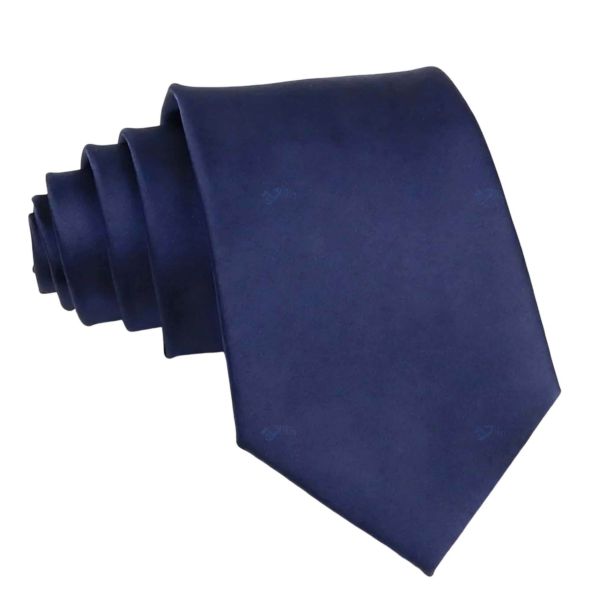Navy Blue Solid Necktie
