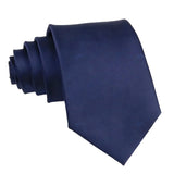 Navy Blue Solid Necktie