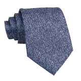 Blue White Textured Necktie
