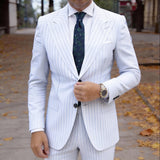 Dark Blue With Green Leaves White Flowers Necktie