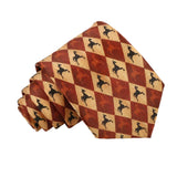 Brown Black Horse Necktie
