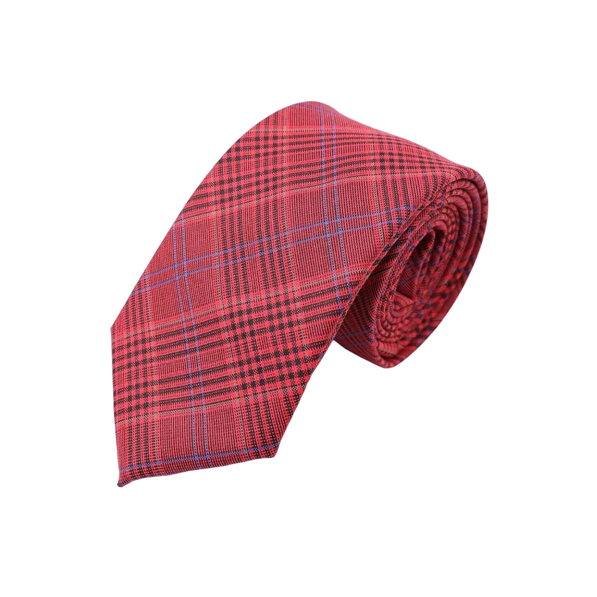 Red Plaid Necktie