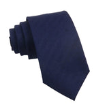 Navy Blue Herringbone Necktie