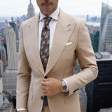 Blue With White Textured Pocket Square