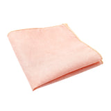 Peach Solid Pocket Square