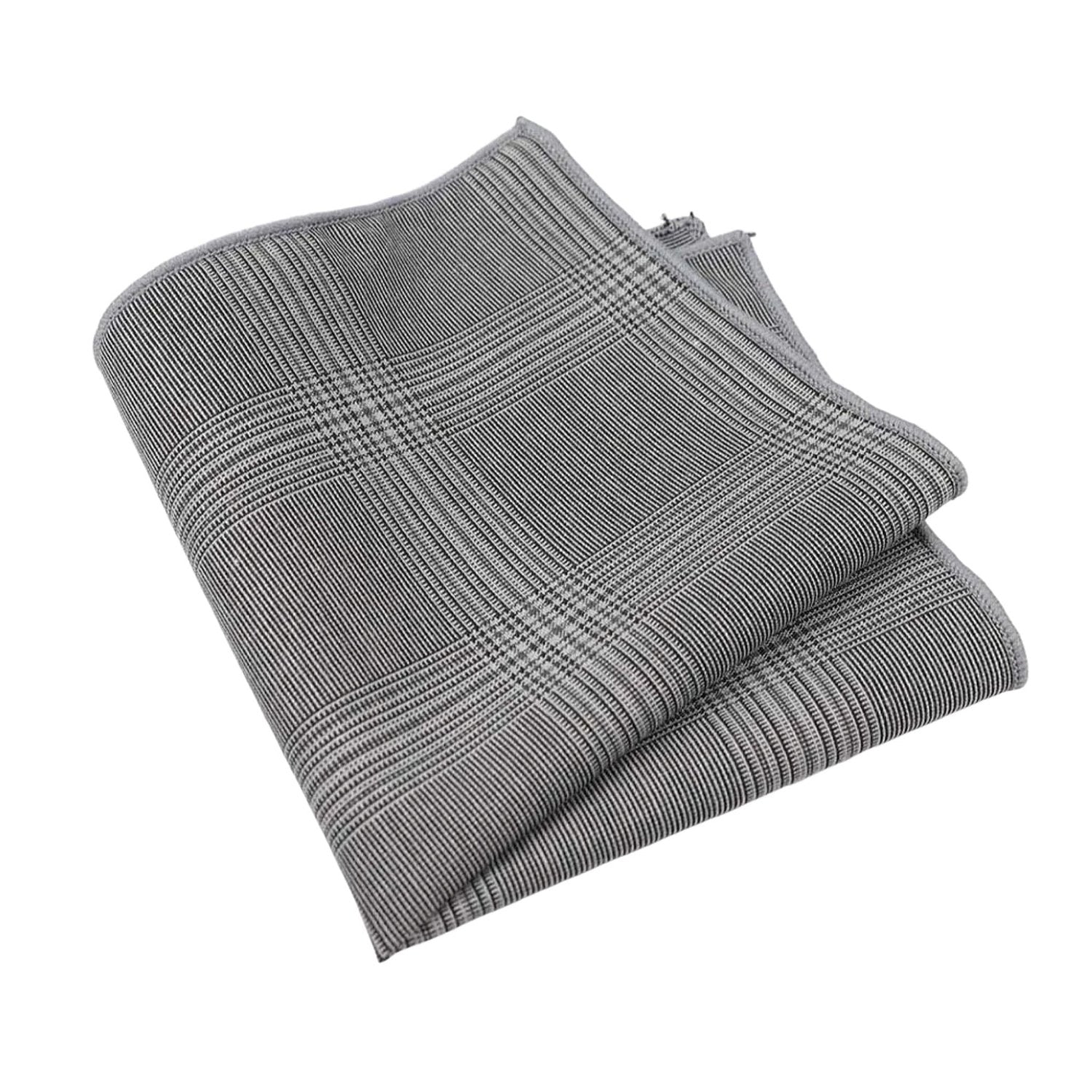 Gray With Gray Plaid Pocket Square