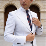 Navy Orange Plaid Necktie