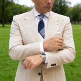 Navy White Plaid Necktie